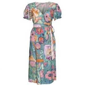 D’Ascoli Jennai Floral Wrap Dress